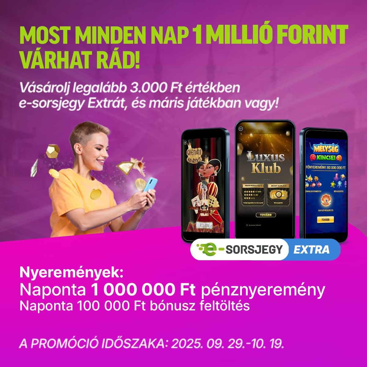 Őszi E-sirsjegy Extra nyereményjáték