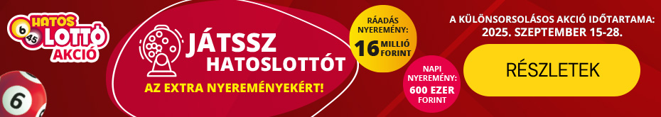Hatoslottó szeptemberi akció