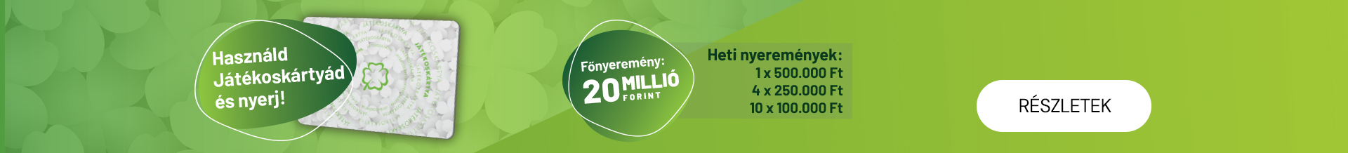 Játékoskártya nyereményjáték