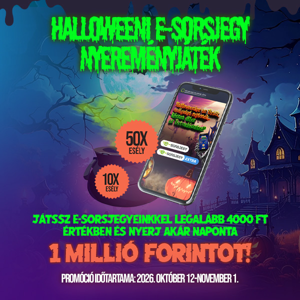 Halloween-i e-sorsjegy nyereményjáték
