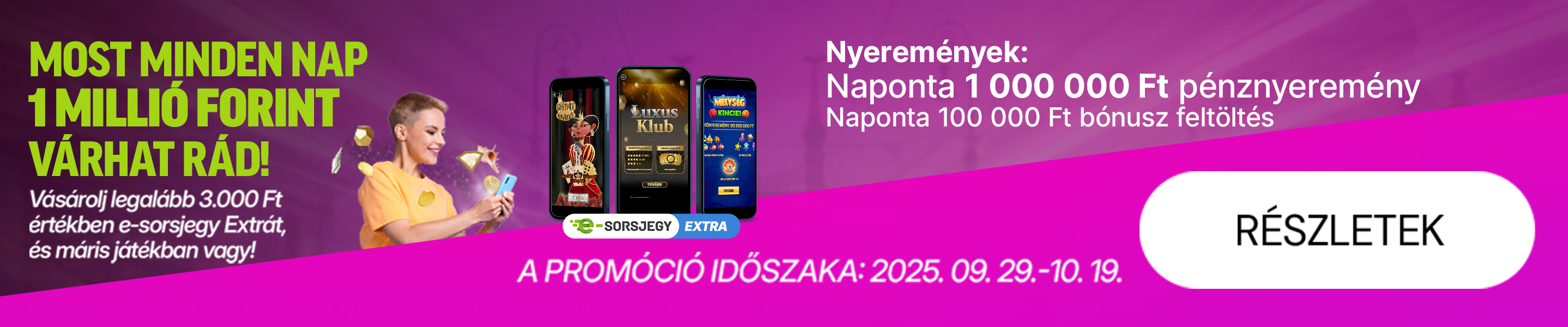 Őszi E-sorsjegy nyereményjáték