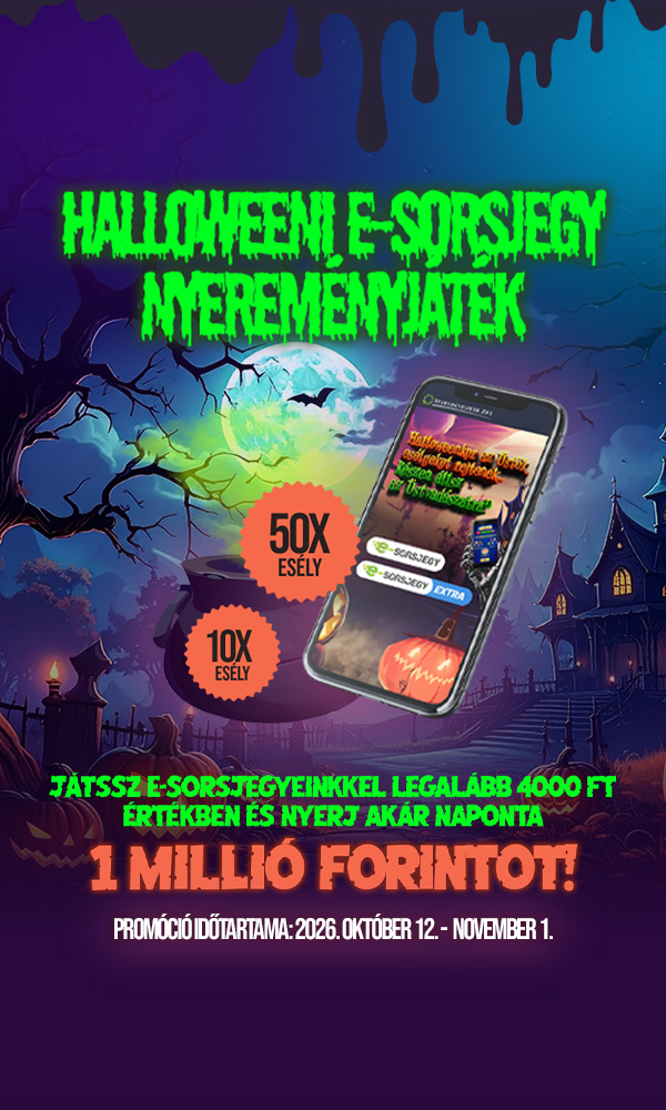 Halloween-i e-sorsjegy nyereményjáték