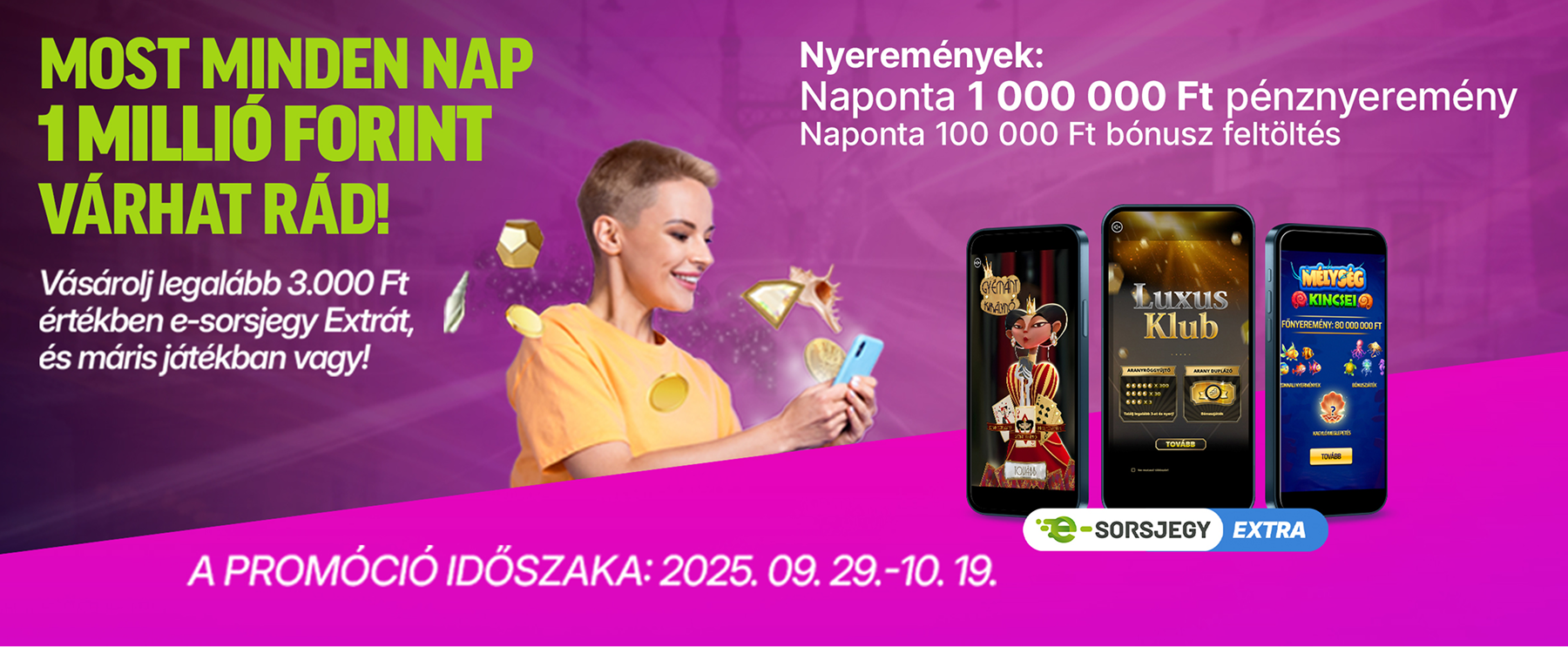 Sorsjegy akció online header