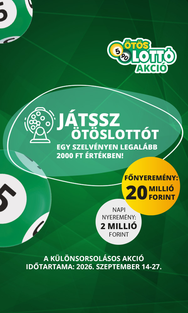Szeptemberi Ötöslottó akció