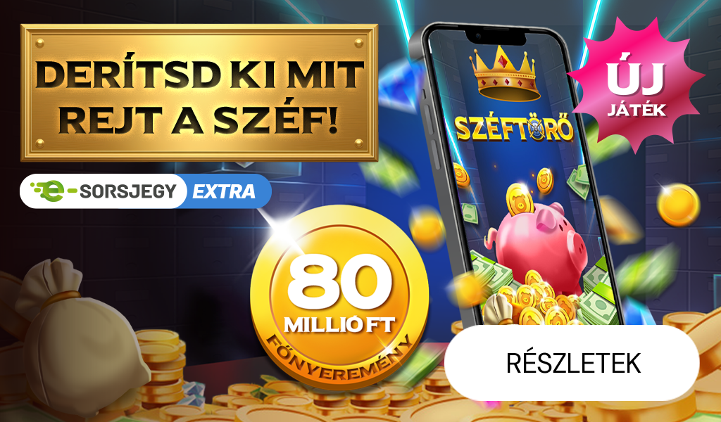 Széftörő e-sorsjegy extra mobil