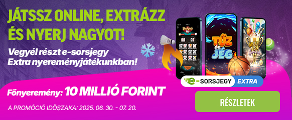 E-sorsjegy extra nyereményjáték