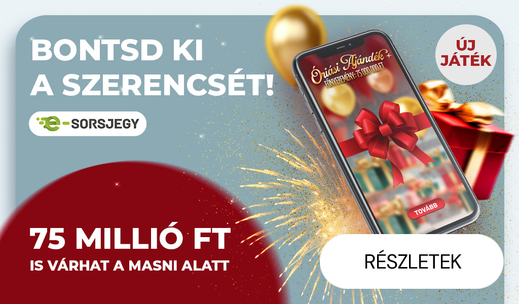 Óriási Ajéndék+ e-sorsjegy extra mobil